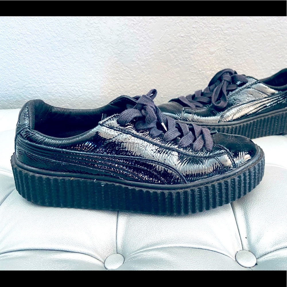Puma x Fenty Creeper Platform Patent Leather Shoes